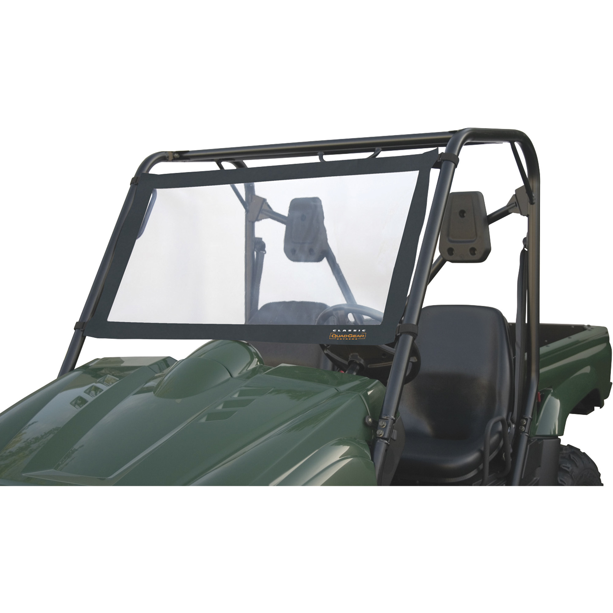 Classic Accessories QuadGear UTV Windshield, Black, Fits Kawasaki Mule 2500/3500, Polaris Ranger, Model# 78627